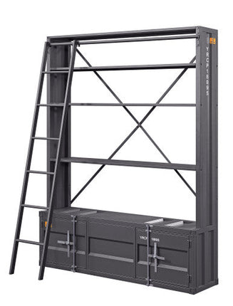 ACME 39887 Cargo Bookshelf, Gunmetal ACME Furniture