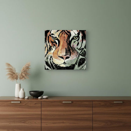 Staring Tiger Portrait Unframed Print Wall Art HomeRoots