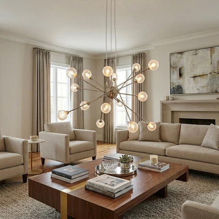 Modern Multi Light Geometric Hanging Chandelier Light HomeRoots