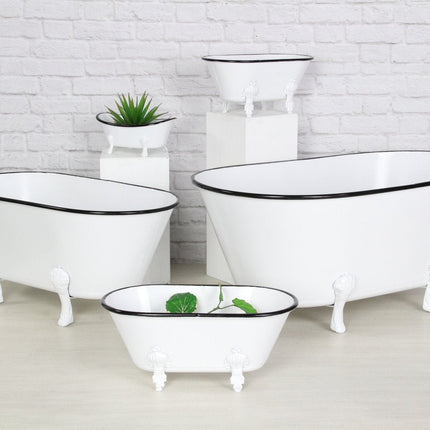White Bathtub Decorative Sculpture HomeRoots