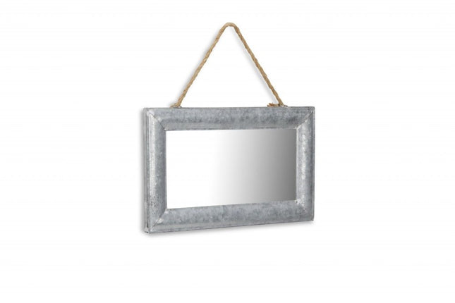 9" Silver Metal Framed Accent Mirror HomeRoots