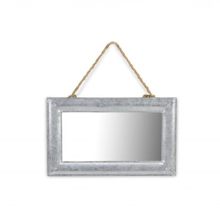 9" Silver Metal Framed Accent Mirror HomeRoots