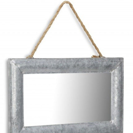 9" Silver Metal Framed Accent Mirror HomeRoots