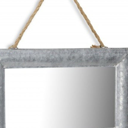 9" Silver Metal Framed Accent Mirror HomeRoots