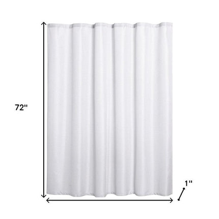 Luxurious White Waffle Weave Shower Curtain HomeRoots