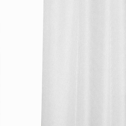 Luxurious White Waffle Weave Shower Curtain