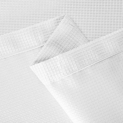 Luxurious White Waffle Weave Shower Curtain HomeRoots