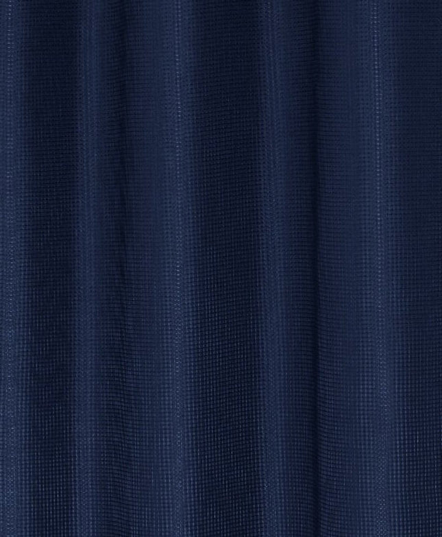 Luxurious Navy Waffle Weave Shower Curtain HomeRoots