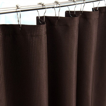 Luxurious Brown Waffle Weave Shower Curtain HomeRoots