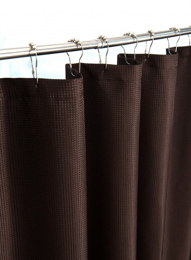 Luxurious Brown Waffle Weave Shower Curtain HomeRoots