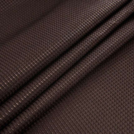 Luxurious Brown Waffle Weave Shower Curtain