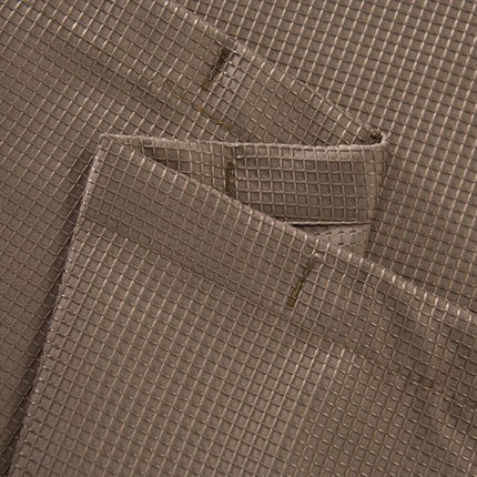 Luxurious Mocha Waffle Weave Shower Curtain