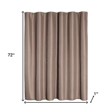 Luxurious Mocha Waffle Weave Shower Curtain HomeRoots