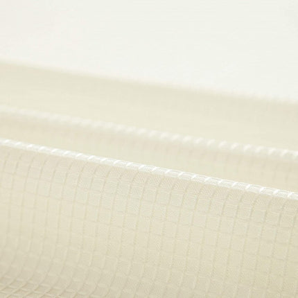 Ivory Sheer and Grid Shower Curtain and Liner Set HomeRoots