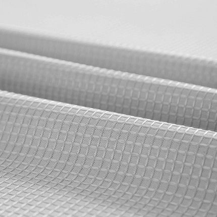 Silver Modern Grid Shower Curtain and Liner Set HomeRoots