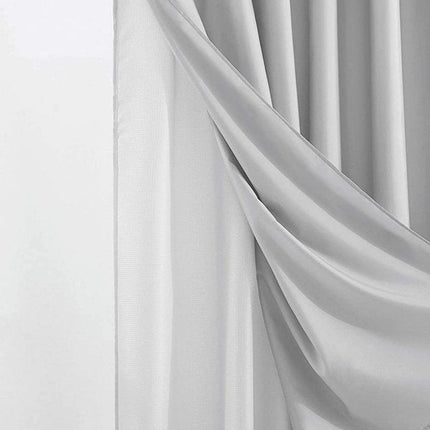 Silver Modern Grid Shower Curtain and Liner Set HomeRoots