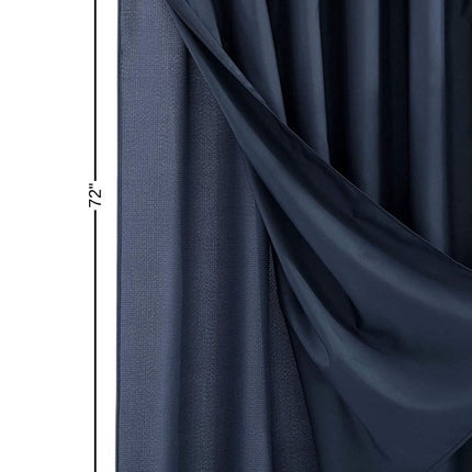 Navy Modern Grid Shower Curtain and Liner Set HomeRoots
