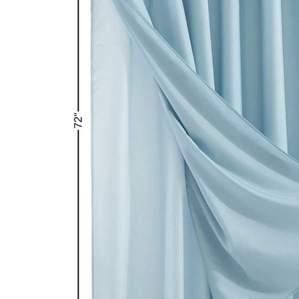 Light Blue Sheer and Grid Shower Curtain and Liner Set HomeRoots