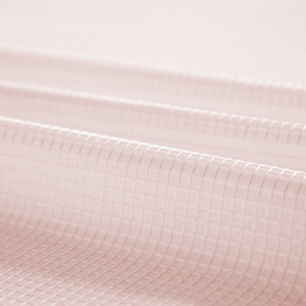 Blush Sheer and Grid Shower Curtain and Liner Set HomeRoots
