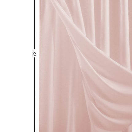 Blush Sheer and Grid Shower Curtain and Liner Set HomeRoots