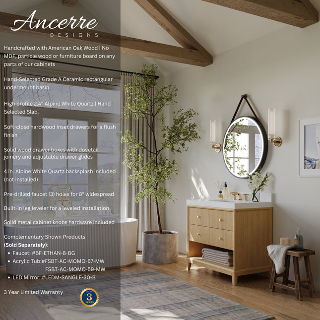 Momo 36" Bath Vanity Set Ancerre Designs
