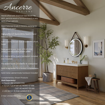 Momo 48" Bath Vanity Set Ancerre Designs