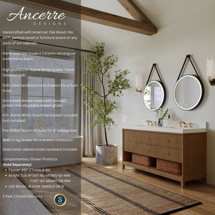 Momo 60" Bath Vanity Set Ancerre Designs