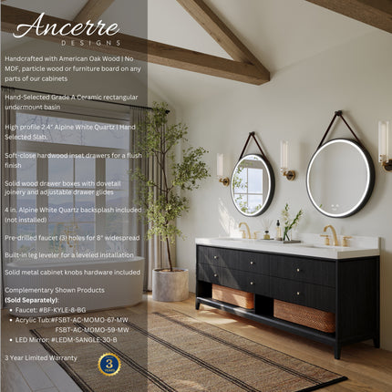 Momo 84" Bath Vanity Set Ancerre Designs