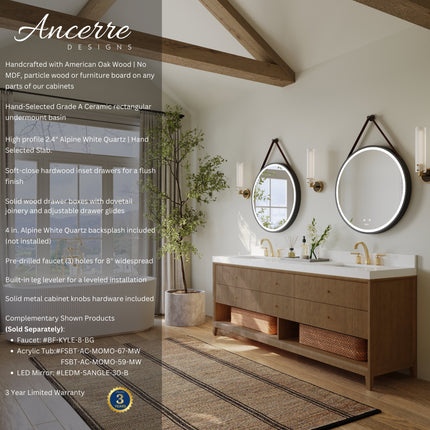 Momo 84" Bath Vanity Set Ancerre Designs