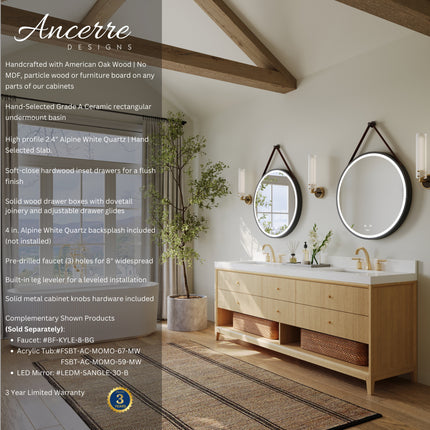 Momo 84" Bath Vanity Set Ancerre Designs