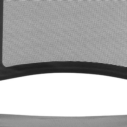Set of Two Black Gray and Black Mesh Conference Office Chair HomeRoots