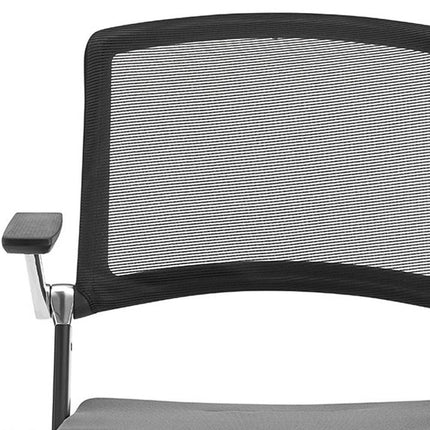 Set of Two Black Gray and Black Mesh Conference Office Chair HomeRoots
