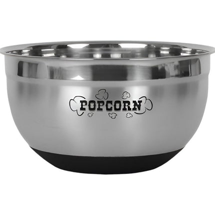Sleek Stainless Steel Popcorn Serving Bowl HomeRoots