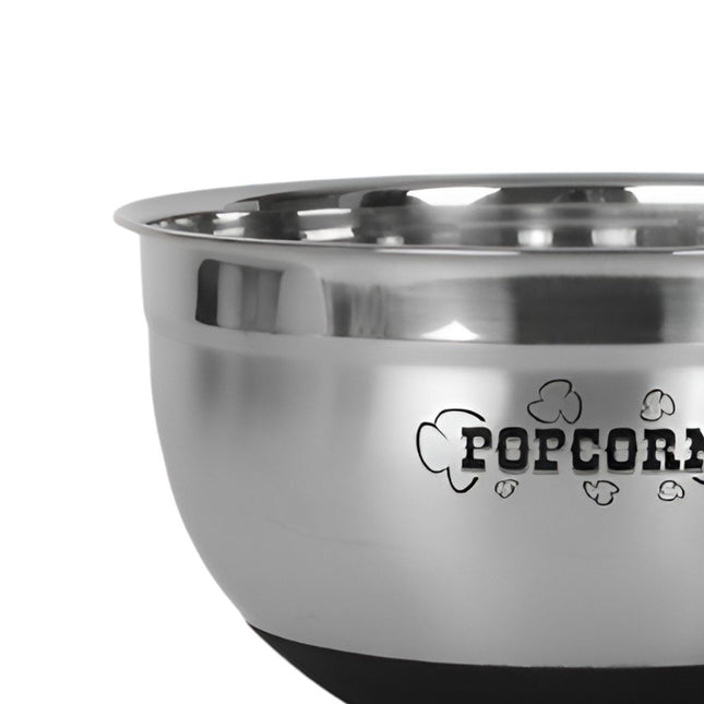 Sleek Stainless Steel Popcorn Serving Bowl HomeRoots