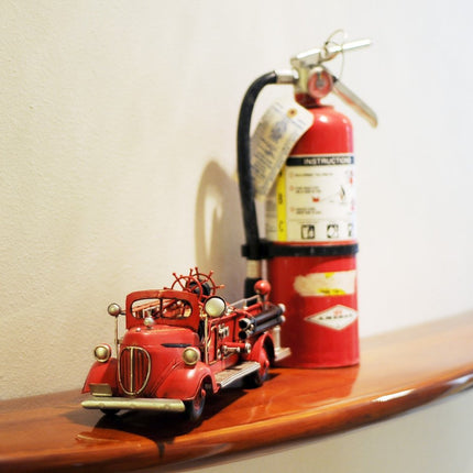6" Red Metal Hand Painted Model Car