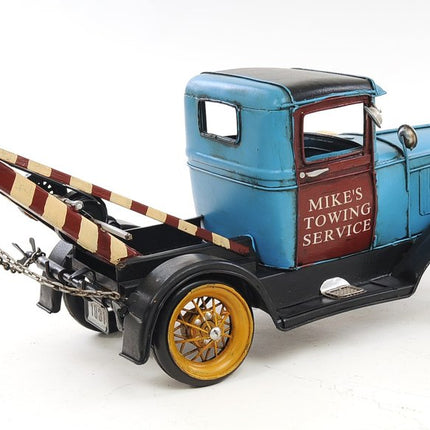 6" Blue And Black Metal Hand Painted Model Car HomeRoots
