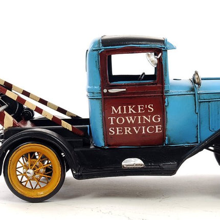 6" Blue And Black Metal Hand Painted Model Car HomeRoots