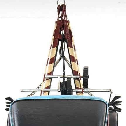 6" Blue And Black Metal Hand Painted Model Car HomeRoots