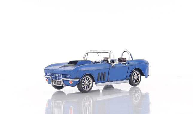 Blue Corvette Stingray Sculpture HomeRoots