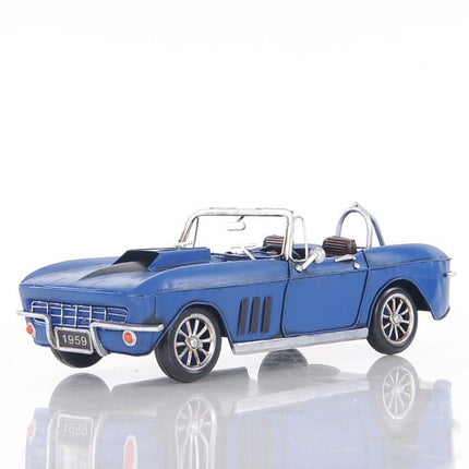 Blue Corvette Stingray Sculpture HomeRoots