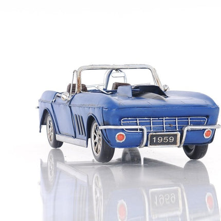 Blue Corvette Stingray Sculpture HomeRoots