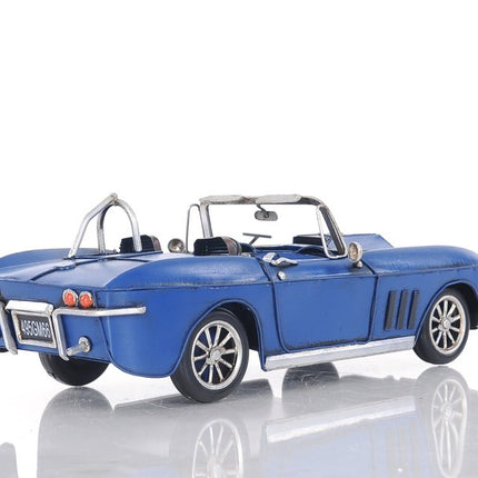 Blue Corvette Stingray Sculpture HomeRoots