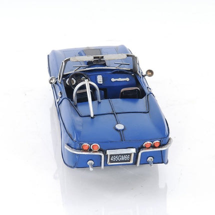 Blue Corvette Stingray Sculpture HomeRoots