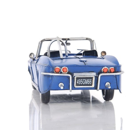 Blue Corvette Stingray Sculpture HomeRoots