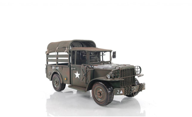 7" Green Metal Hand Painted Model Car