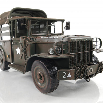 7" Green Metal Hand Painted Model Car