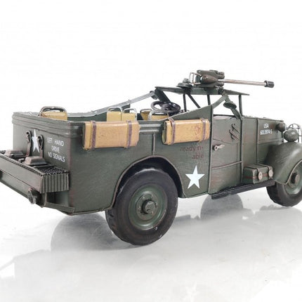 6" Green Metal Hand Painted Model Car