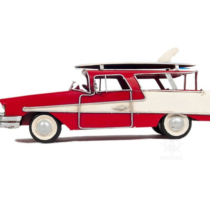 c1957 Red Ford Country Squire Station Wagon Sculpture HomeRoots