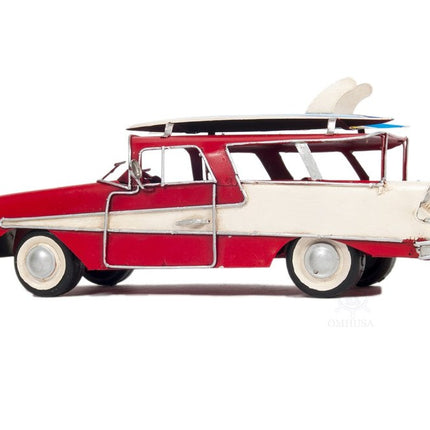 c1957 Red Ford Country Squire Station Wagon Sculpture HomeRoots
