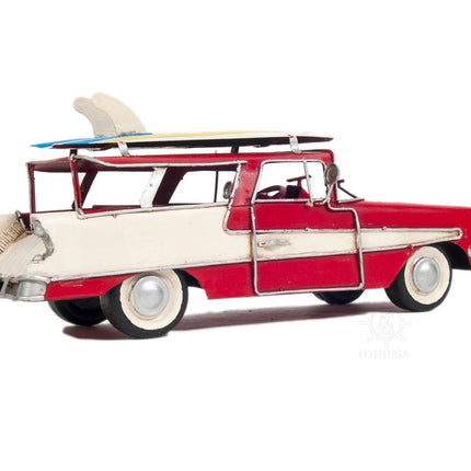 c1957 Red Ford Country Squire Station Wagon Sculpture HomeRoots